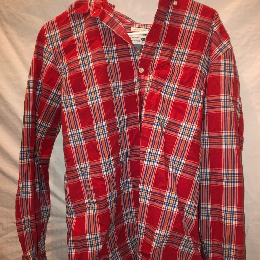 CUTE OLD NAVY RED FLANNEL